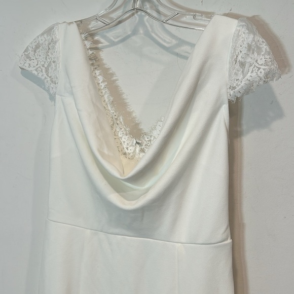 New Lulus Forever Beloved White Lace Cap Sleeve Mermaid Maxi Dress